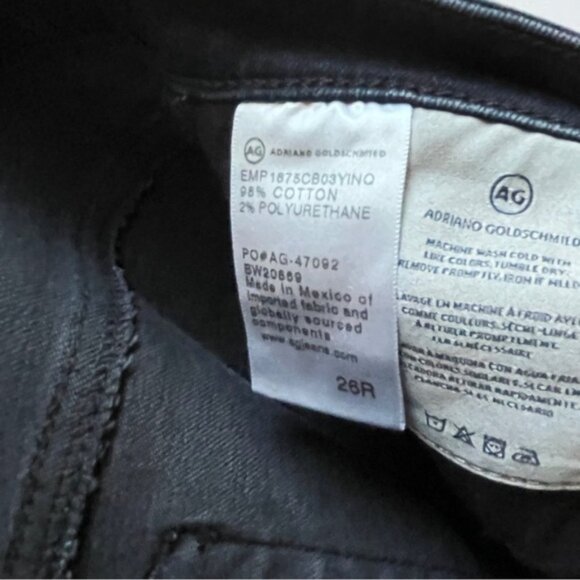 AG-ED Adriano Goldschmied Aged Mari High Rise Straight Denim Jeans Sz 26R - Picture 7 of 12